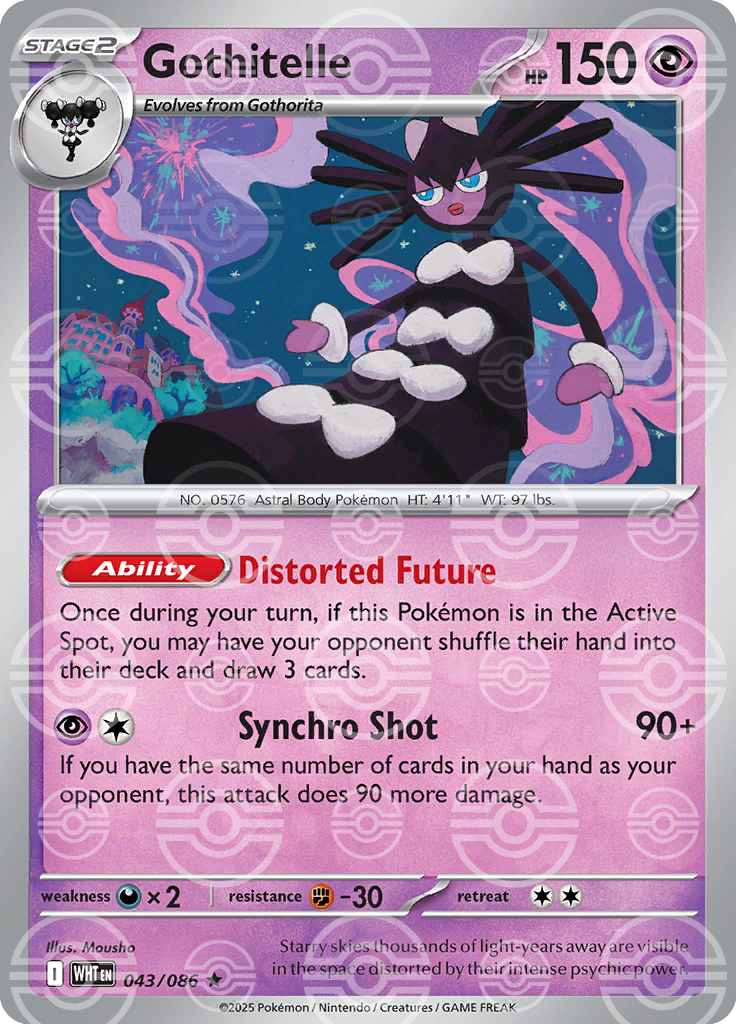Gothitelle (Poke Ball Pattern) 043/086 — White Flare