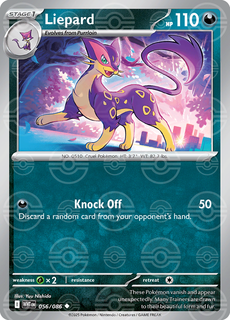 Liepard (Poke Ball Pattern) 056/086 — White Flare