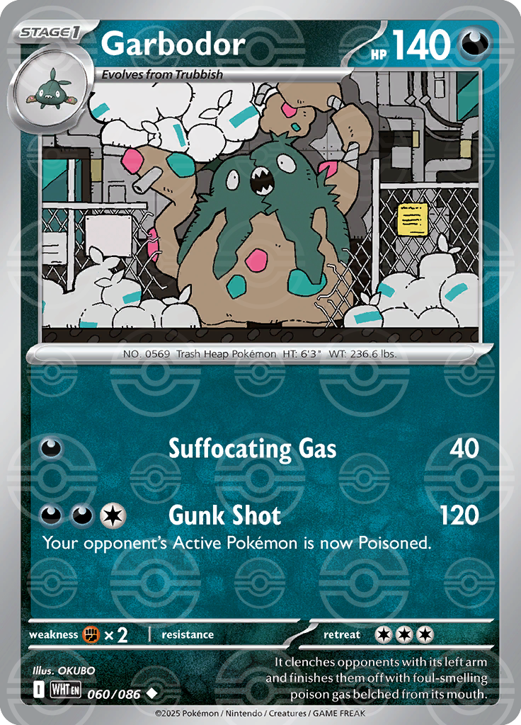Garbodor (Poke Ball Pattern) 060/086 — White Flare
