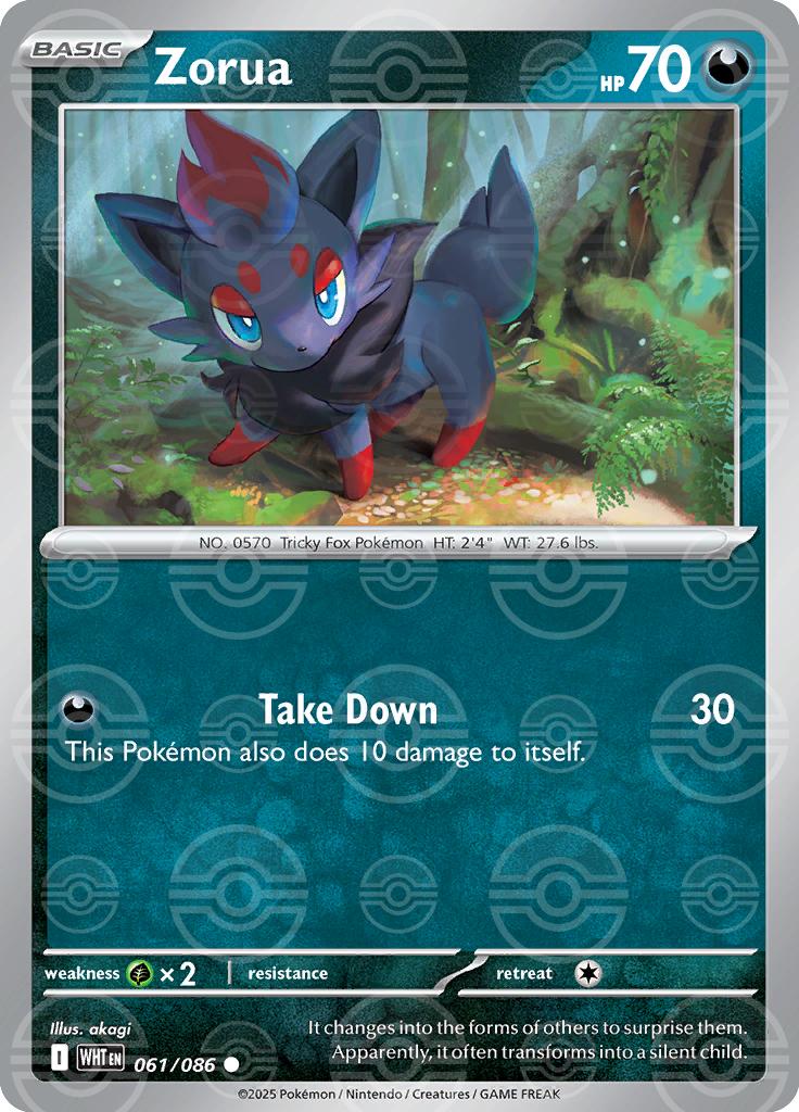 Zorua (Poke Ball Pattern) 061/086 — White Flare