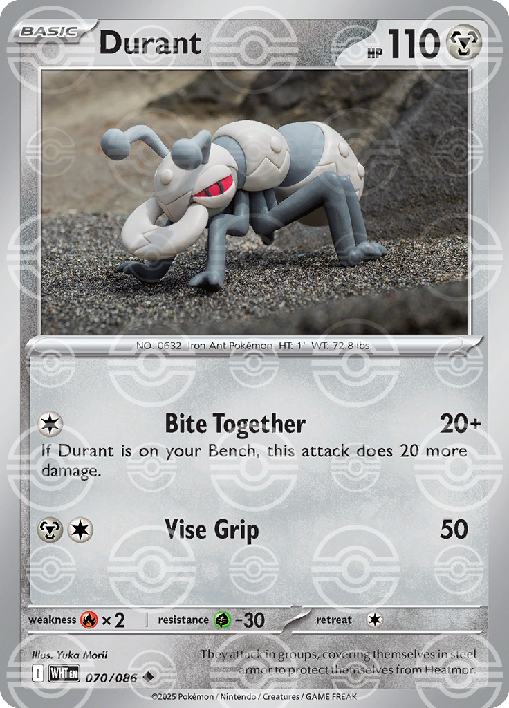 Durant (Poke Ball Pattern) 070/086 — White Flare