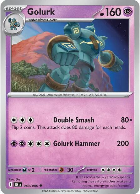 Golurk 043/086 — Black Bolt