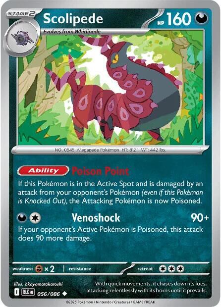 Scolipede 056/086 — Black Bolt