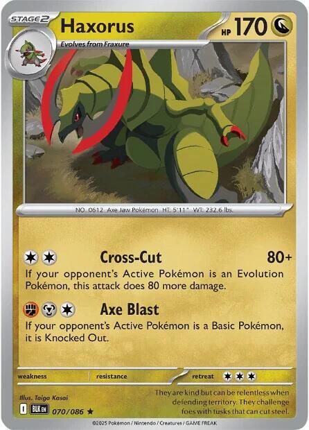 Haxorus 070/086 — Black Bolt