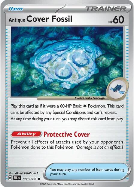 Antique Cover Fossil 080/086 — Black Bolt