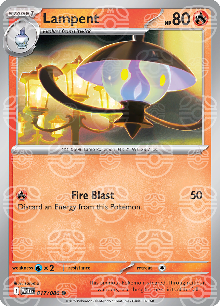 Lampent (Master Ball Pattern) 017/086 — White Flare