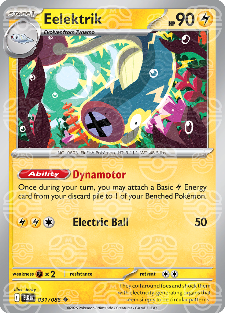 Eelektrik (Master Ball Pattern) 031/086 — Black Bolt