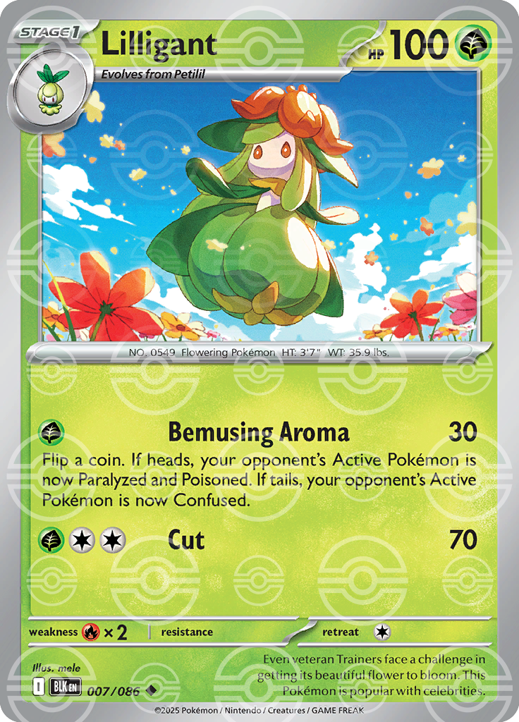 Lilligant (Poke Ball Pattern) 007/086 — Black Bolt