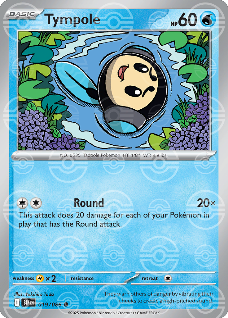 Tympole (Poke Ball Pattern) 019/086 — Black Bolt