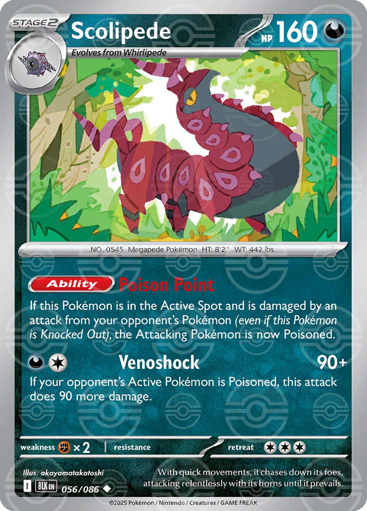 Scolipede (Poke Ball Pattern) 056/086 — Black Bolt