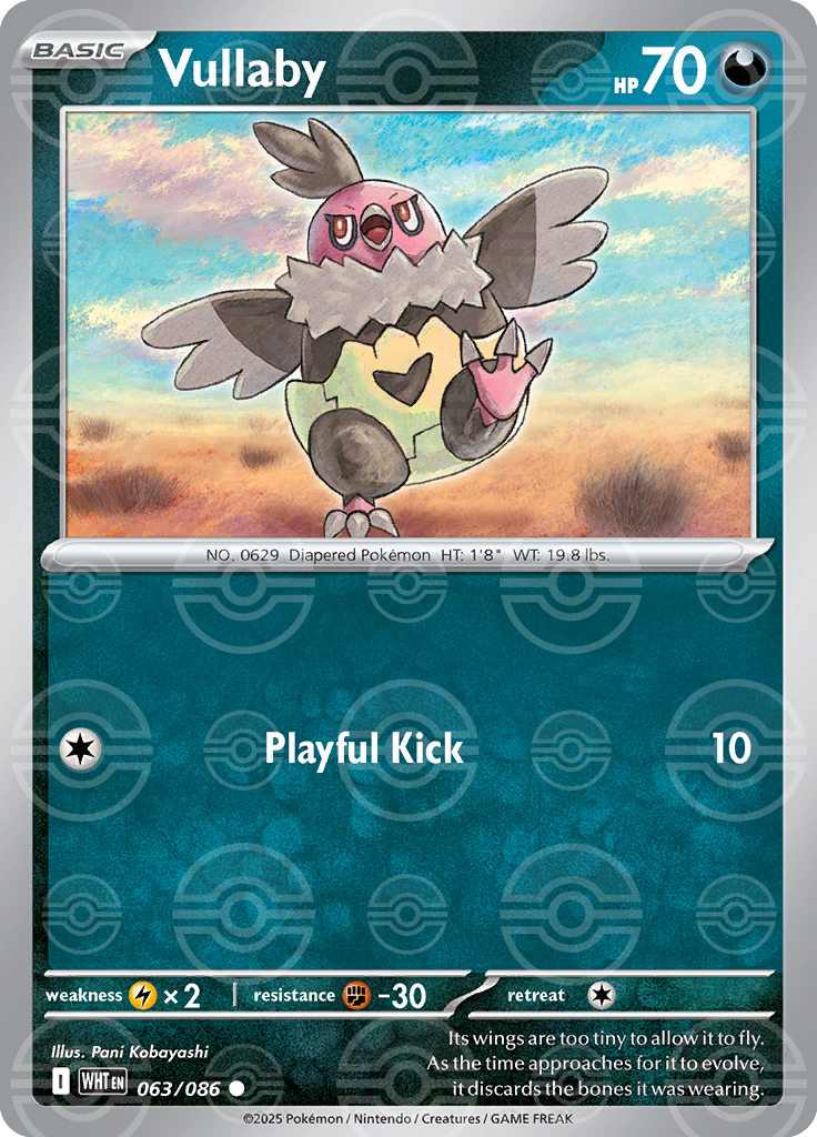Vullaby (Poke Ball Pattern) 063/086 — White Flare