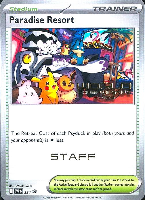 Paradise Resort (World Championships 2025) [Staff] 224 — Scarlet & Violet Promo