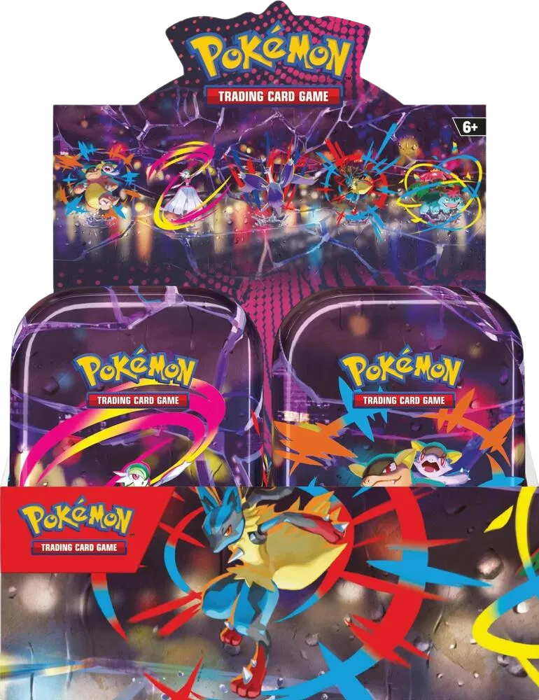 Mega Heroes Mini Tin Display