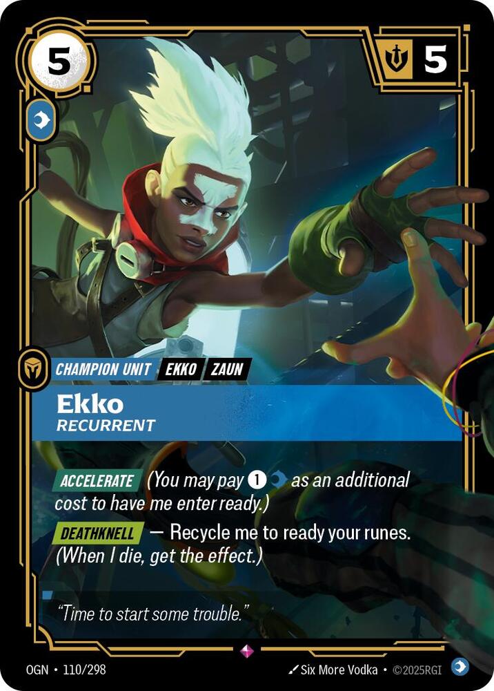 Ekko - Recurrent - 110/298 - Origins Riftbound - Collectr
