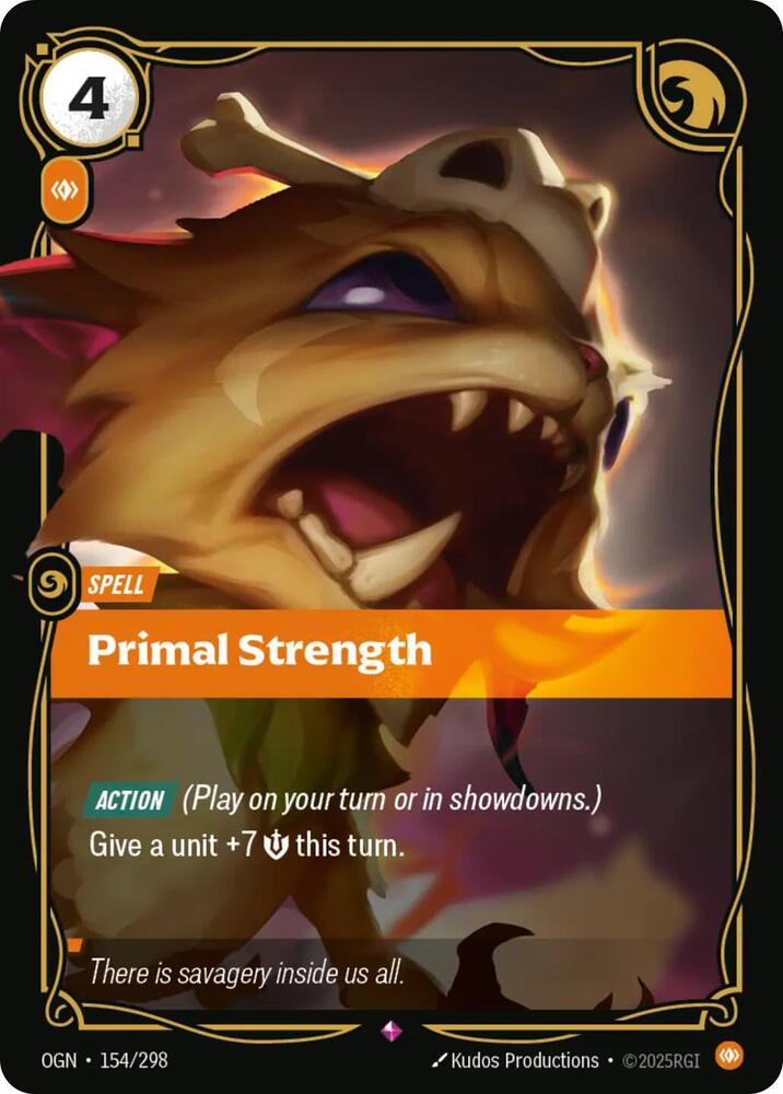 Primal Strength - 154/298 - Origins Riftbound - Collectr