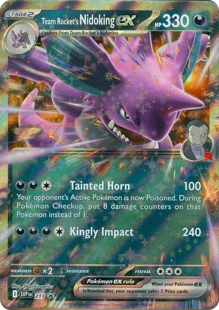 Team Rocket's Nidoking ex - 217 217 — Scarlet & Violet Promo
