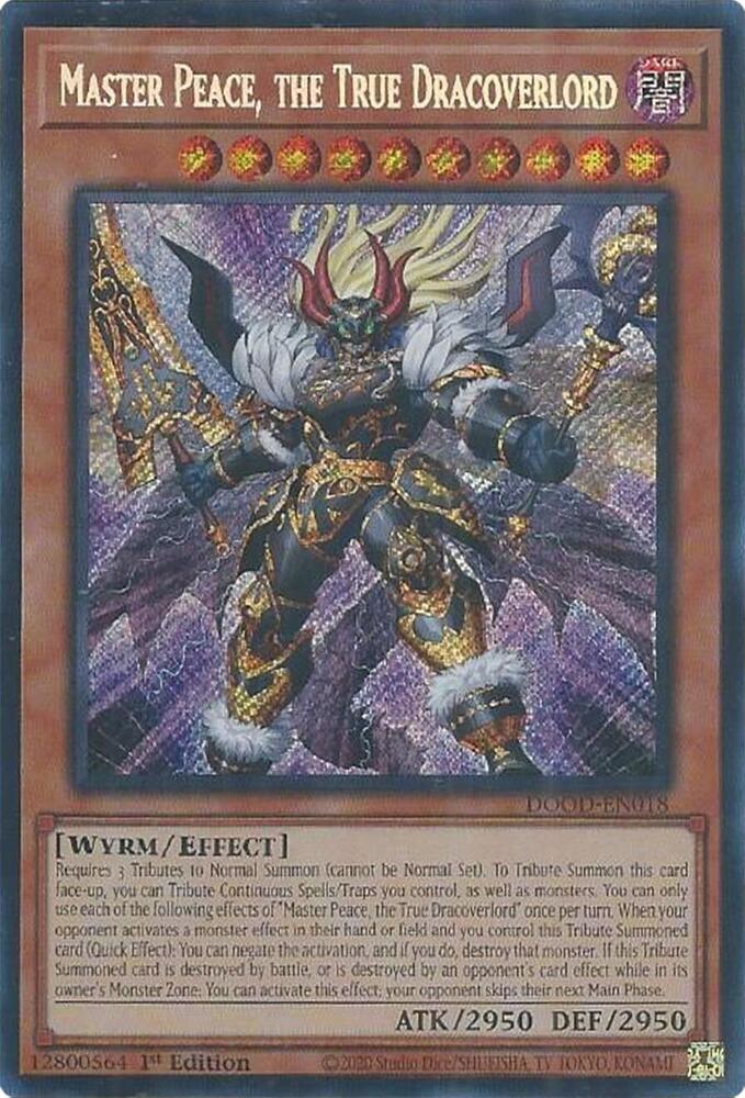 Master Peace, the True Dracoverlord DOOD-EN018