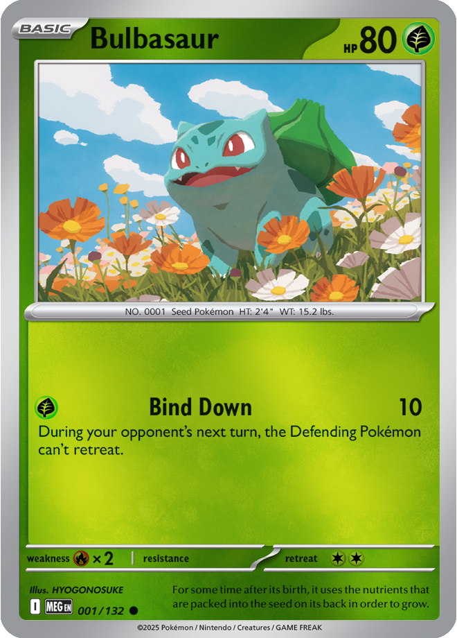 Bulbasaur 001/132 — Mega Evolution