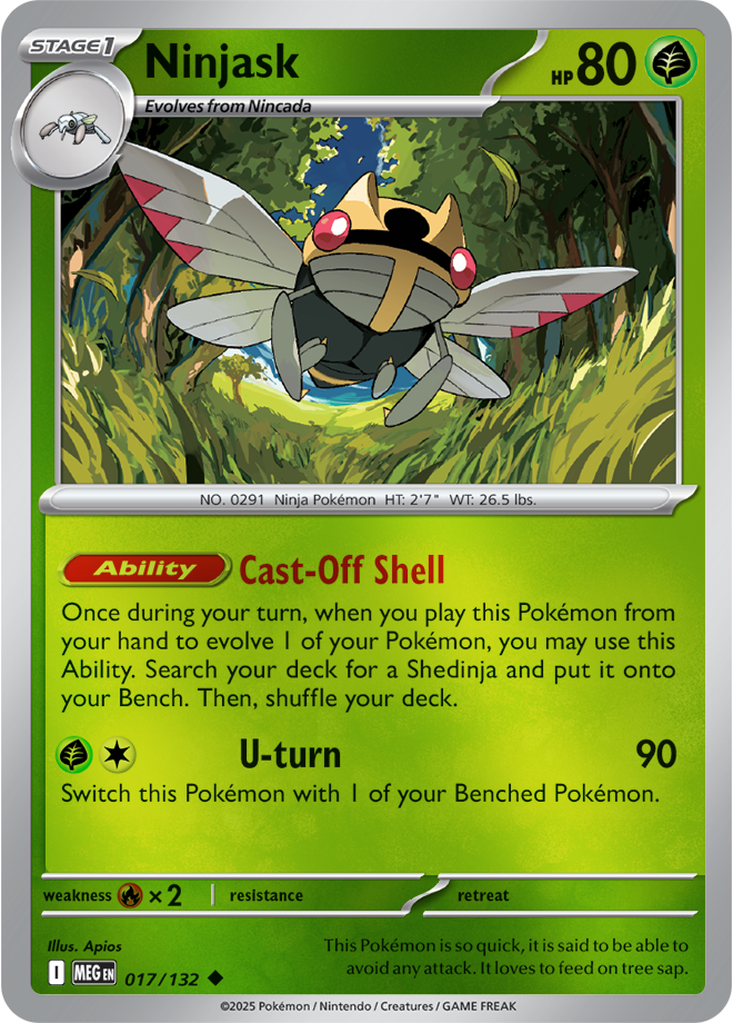 Ninjask 017/132 — Mega Evolution