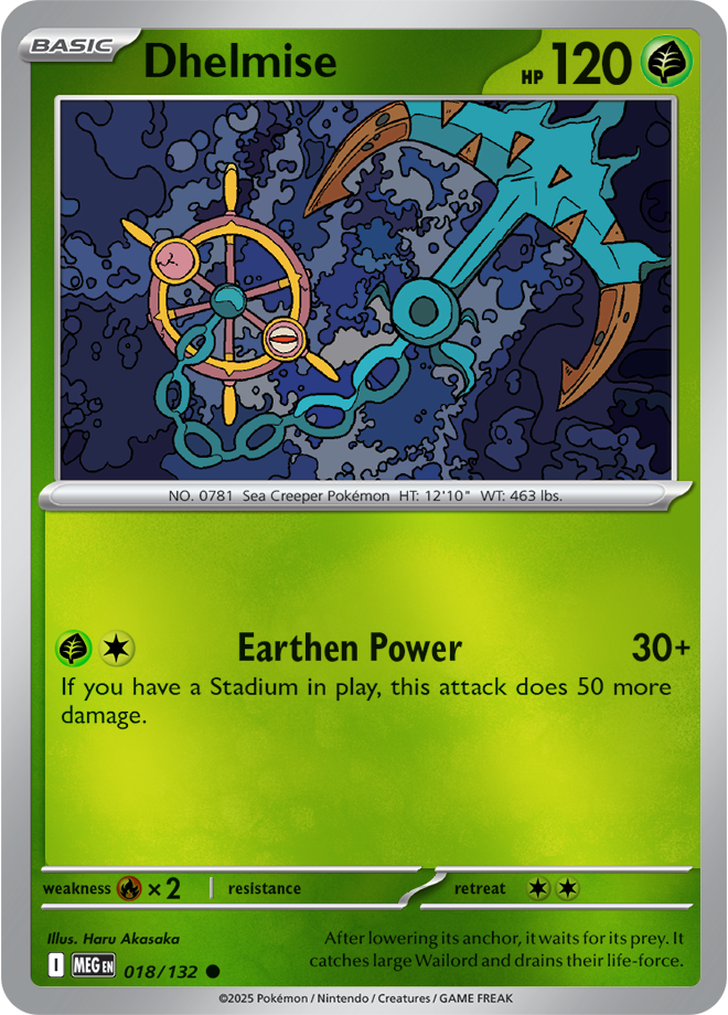Dhelmise 018/132 — Mega Evolution