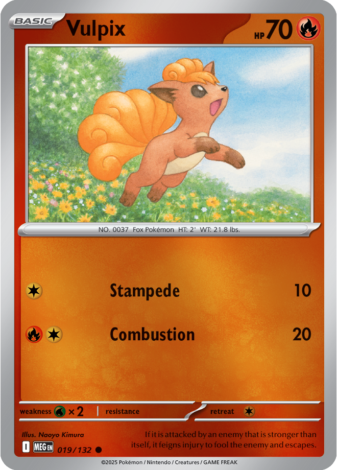 Vulpix 019/132 — Mega Evolution