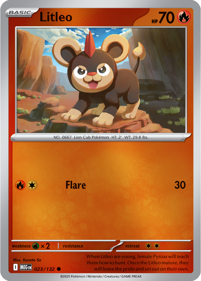 Litleo 023/132 — Mega Evolution