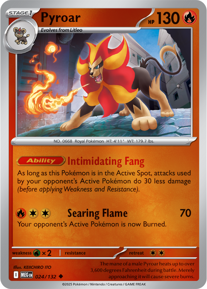 Pyroar 024/132 — Mega Evolution