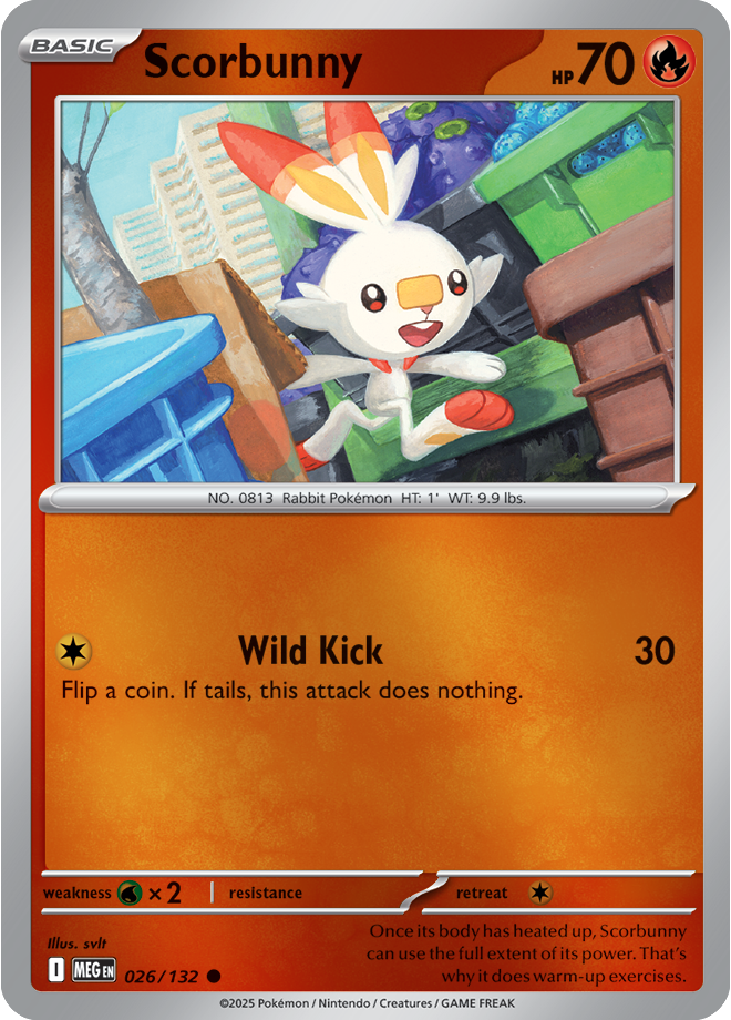 Scorbunny 026/132 — Mega Evolution