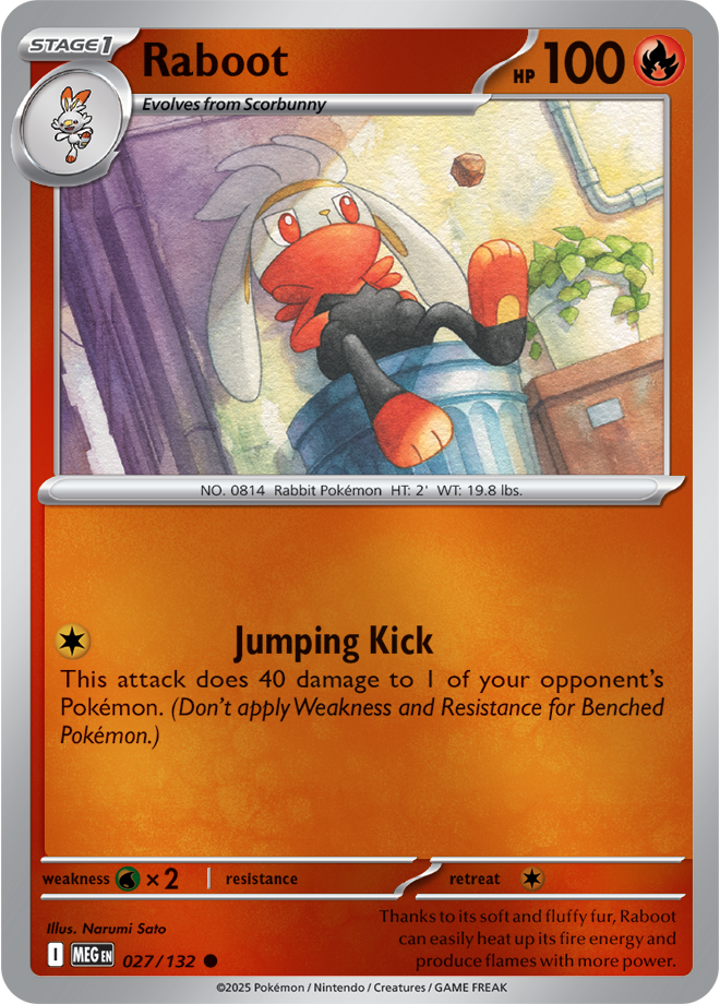 Raboot 027/132 — Mega Evolution
