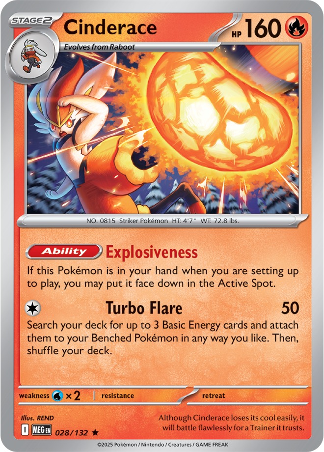Cinderace 028/132 — Mega Evolution