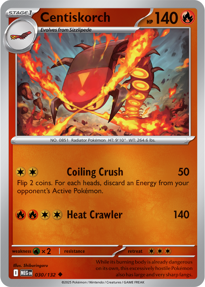 Centiskorch 030/132 — Mega Evolution