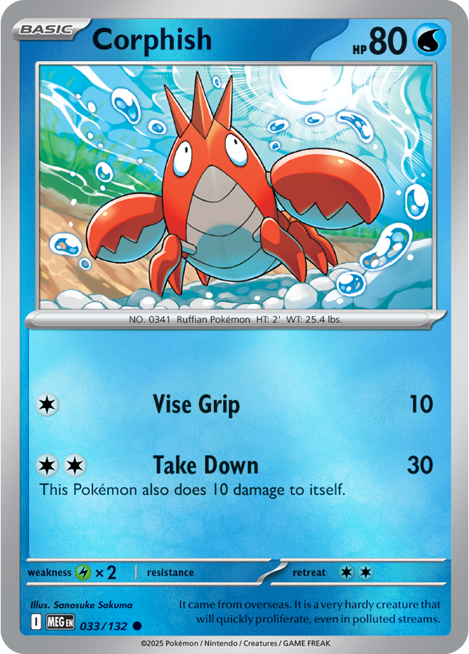 Corphish 033/132 — Mega Evolution