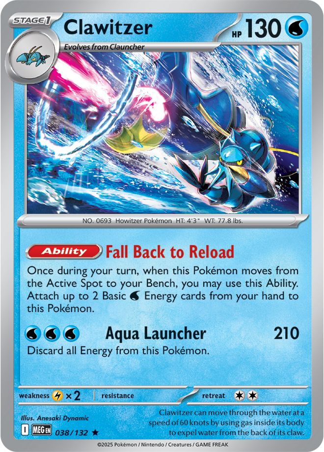 Clawitzer 038/132 — Mega Evolution