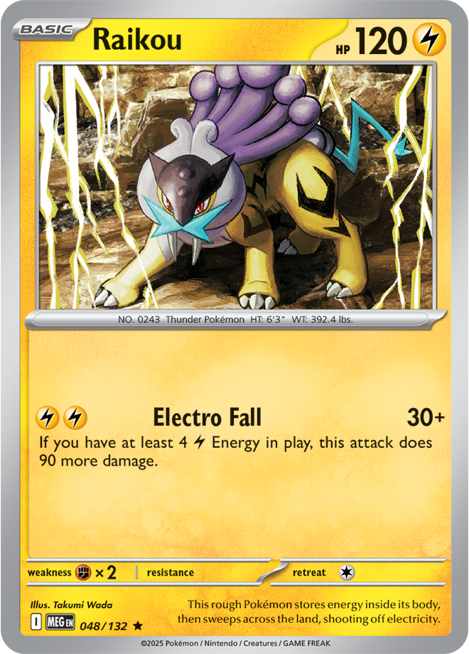Raikou 048/132 — Mega Evolution