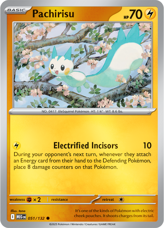 Pachirisu 051/132 — Mega Evolution