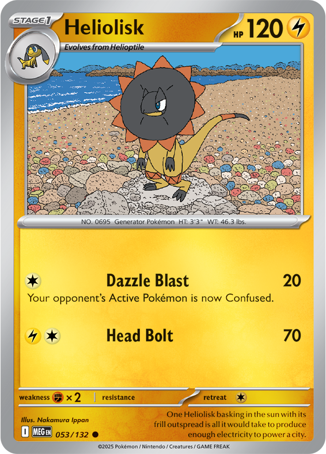 Heliolisk 053/132 — Mega Evolution
