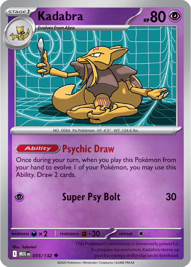 Kadabra 055/132 — Mega Evolution