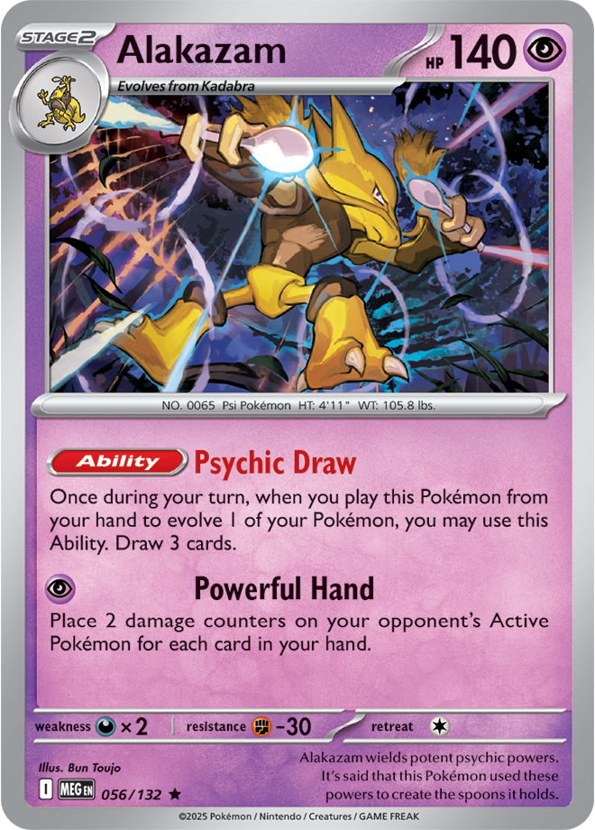Alakazam 056/132 — Mega Evolution