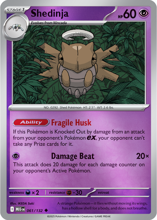Shedinja 061/132 — Mega Evolution
