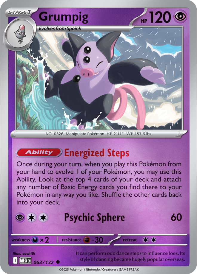 Grumpig 063/132 — Mega Evolution