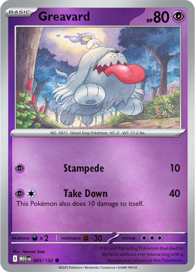 Greavard 065/132 — Mega Evolution