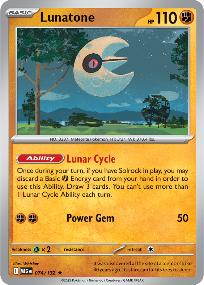 Lunatone 074/132 — Mega Evolution