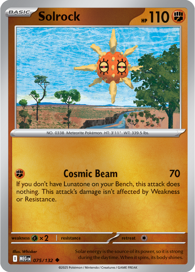 Solrock 075/132 — Mega Evolution