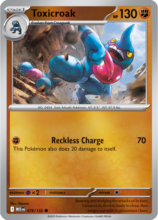 Toxicroak 079/132 — Mega Evolution