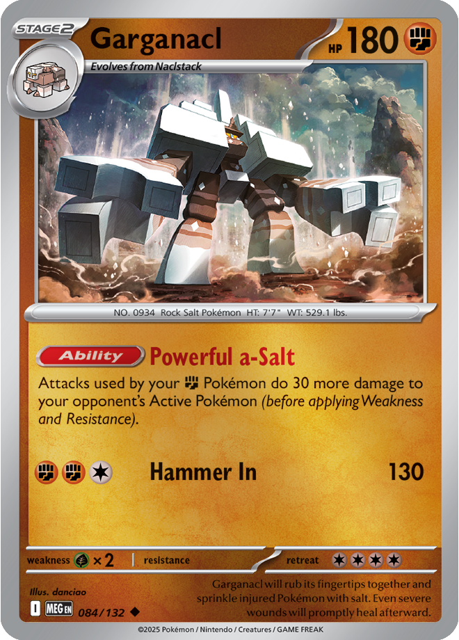 Garganacl 084/132 — Mega Evolution