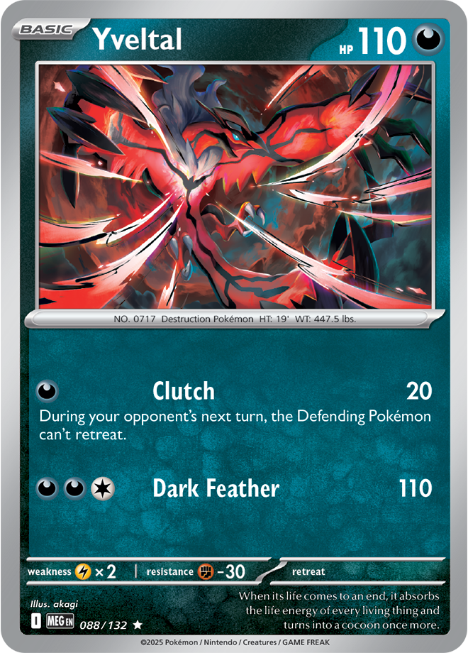 Yveltal 088/132 — Mega Evolution