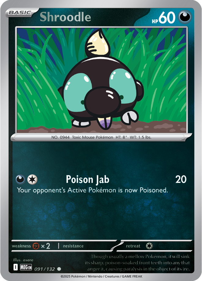 Shroodle 091/132 — Mega Evolution