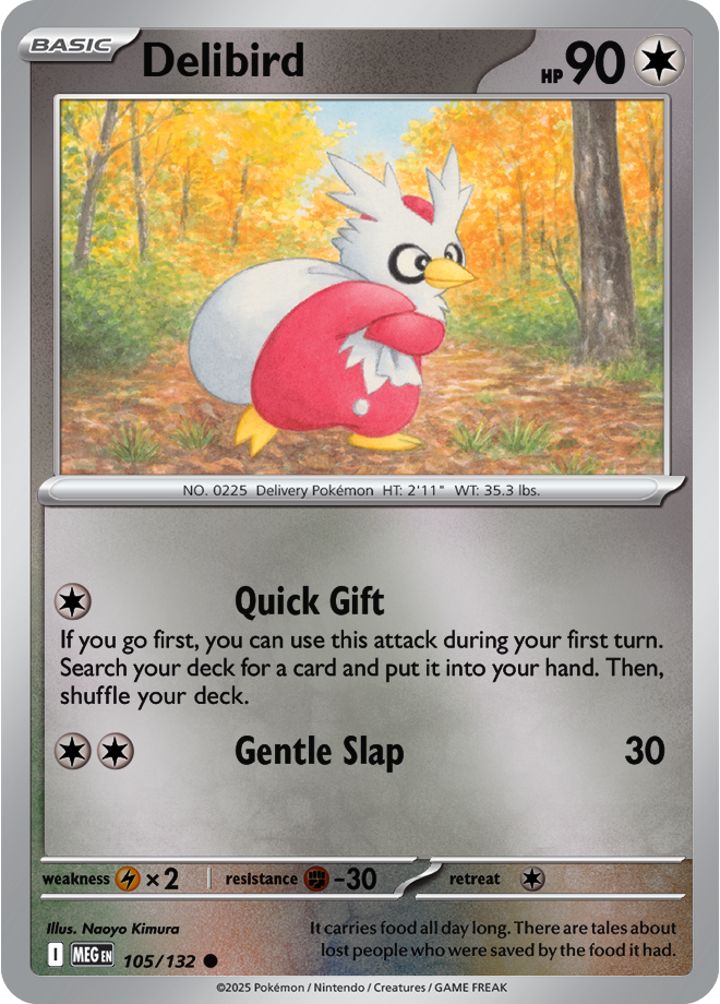 Delibird 105/132 — Mega Evolution