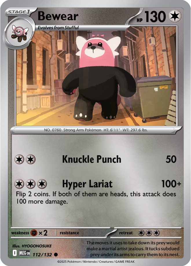 Bewear 112/132 — Mega Evolution