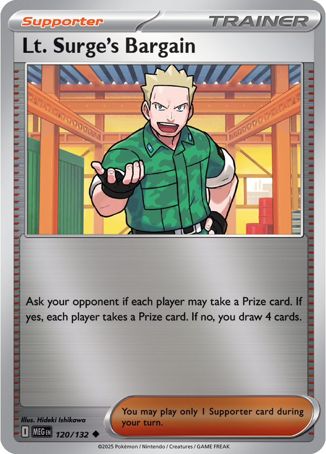 Lt. Surge's Bargain 120/132 — Mega Evolution